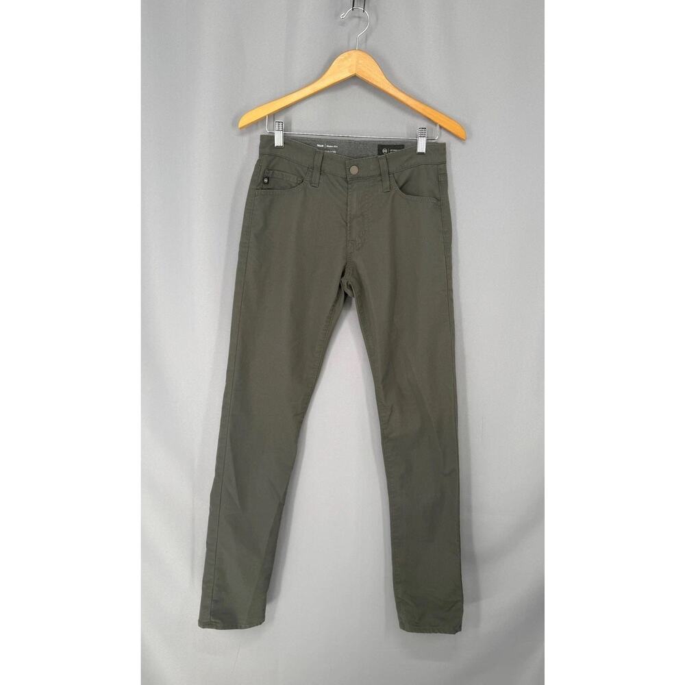 AG Adriano Goldschmied Tellis Jeans Mens 29x32 Green Modern Slim Denim Stretch